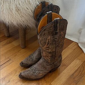 Brown Western Cowboy Boots